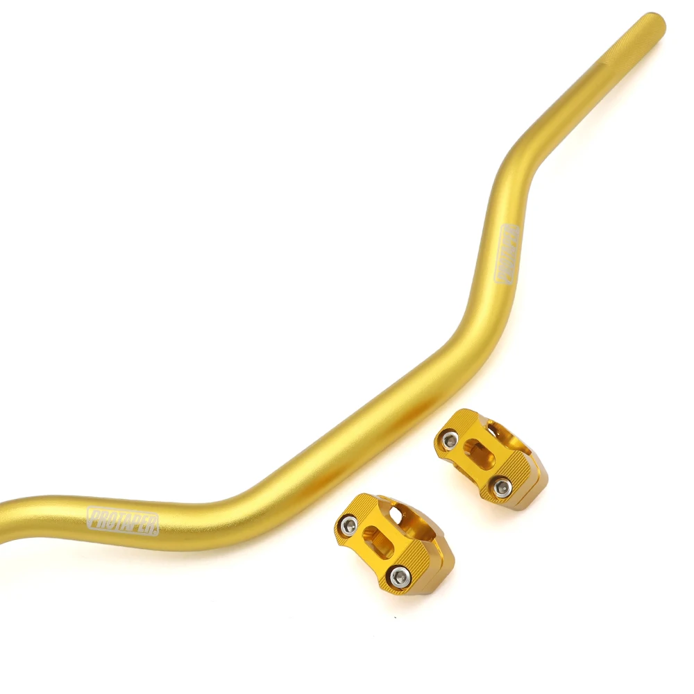 B Gold PROTAPER Universal Oversized-diameter Handlebars 7075 Aluminum Alloy EVO Handlebars(1-1/8" Dia 28mm - Color: B Gold