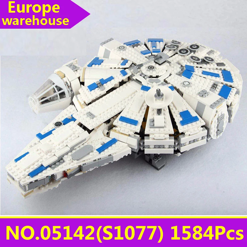 05007 конструктор Lepinblocks Millennium Star Wars корабль Сокол Строительные блоки Набор 75105 игрушки для детей подарок король кирпичи с фигуркой