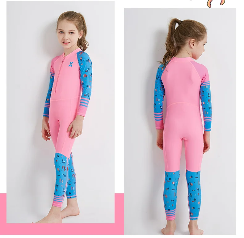 Детский цельный костюм для дайвинга Быстрый гидрокостюм сухого типа UPF50+ одежда для плавания