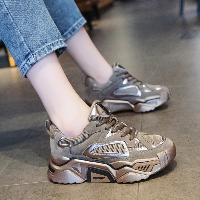 

Women's Sneakers Summer 2019 Casual Shoes Woman Platform shoes Woman-shoes Womens Trainers New Fashion Mesh Thick Woman's