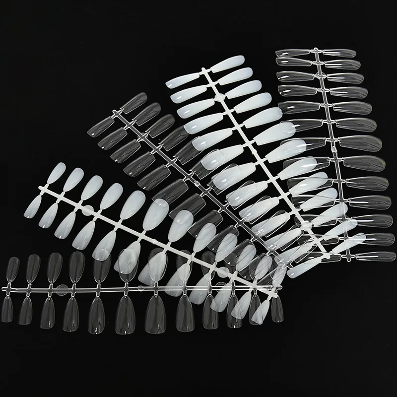 

240/520pcs Fake Nail Artificial ABS Long Ballerina Clear/Natural False Coffin Nails Art Tips Full Cover Box Press on Nail#*HTD*#