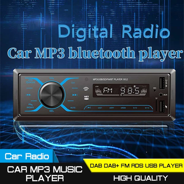 1 Din Car Audio Dab Plus Auto Radio Bluetooth A2dp Handsfree Rds Fm Am Tf  Usb Aux App Remote Iso Stereo System Head Unit 1089dab - Car Radios -  AliExpress