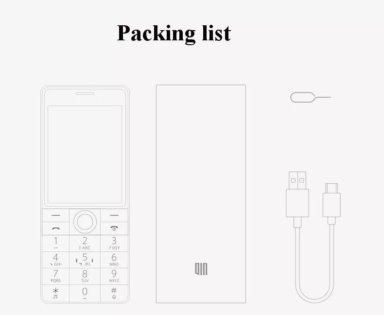 Xiaomi Qin 1S+ VoLTE 4G Network Wifi 4G+512MB 2.8 Inch 1480mAH bluetooth 4.2 Infrared Remote Control GPS Dual SIM Card Feature Phone (12)