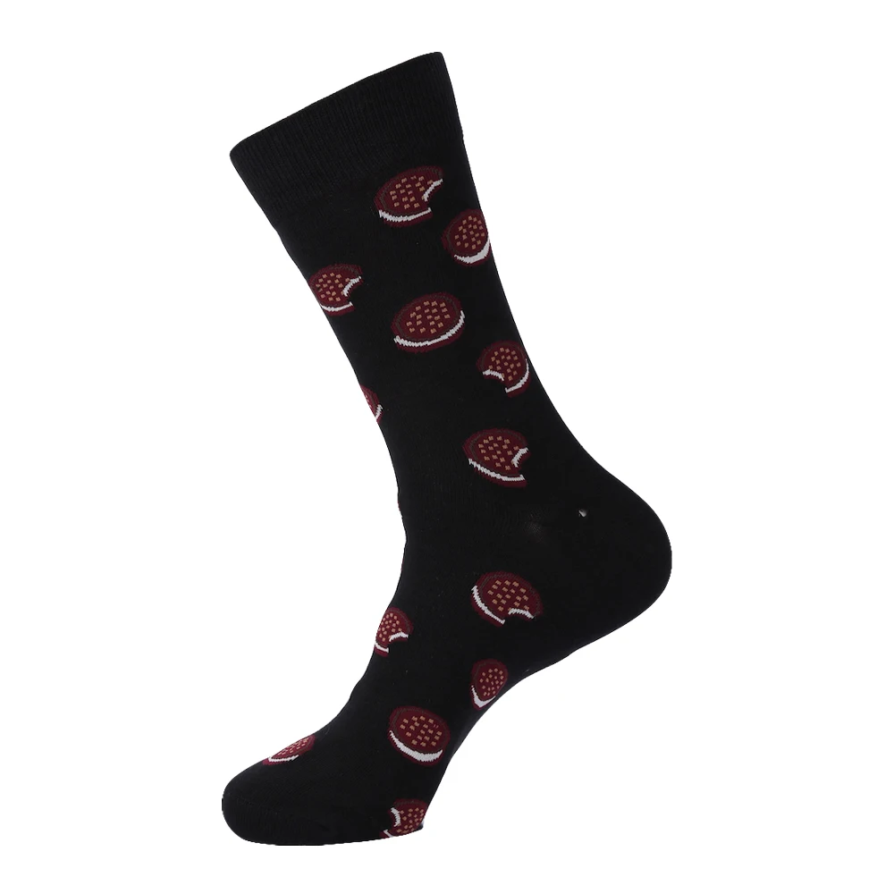 YEADU Для мужчин, хлопковые носки в стиле «хип-хоп» Смешные счастливых новинка красивые модные носки с изображением усов череп носки Хэллоуин для Для мужчин Рождественский подарок - Цвет: B421