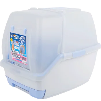 

Double Layer Cat Sand Pot Fully Closed Alice Cat Toilet Cat And Cat Dung Pot Extra Large Anti-splash Supplies