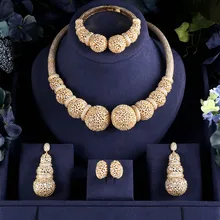 Jankelly, золотые, 4 шт., свадебные, циркониевые Ювелирные наборы для женщин, вечерние, Роскошные, Дубай, Нигерия, CZ Кристалл, свадебные ювелирные наборы