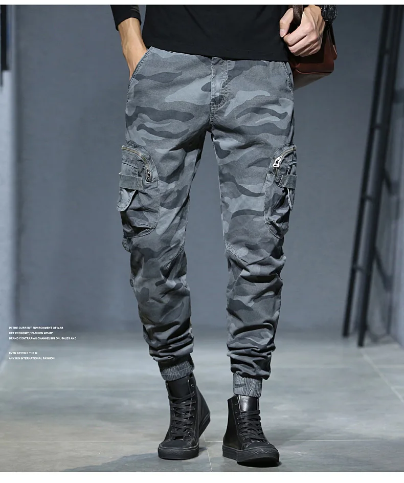 2021 Winter Camouflage Cargo Pants Men 
