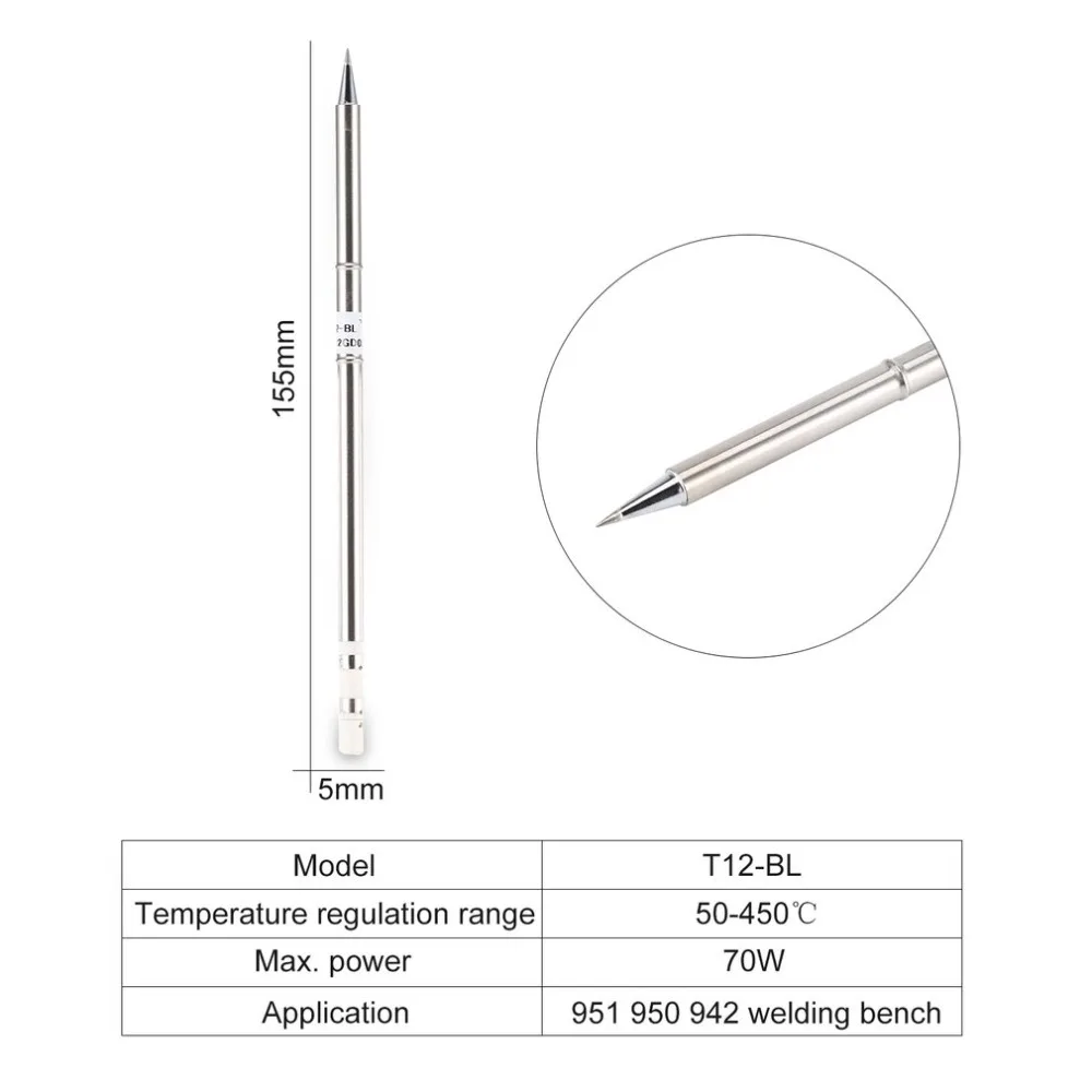 T12 Series Electronic Soldering Iron Tip T12-KR High-grade Welding Tools T12 Soldering Tip for Soldering Station Rapid heating