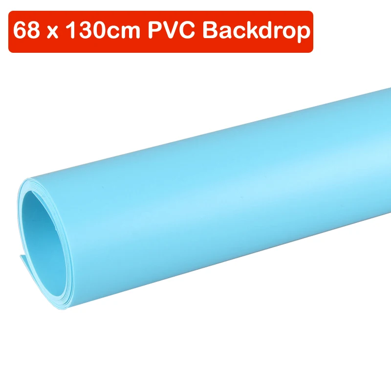 Blue 68x130 см ПВХ-ткань черного цвета фон против морщин для фотостудии - Цвет: Blue
