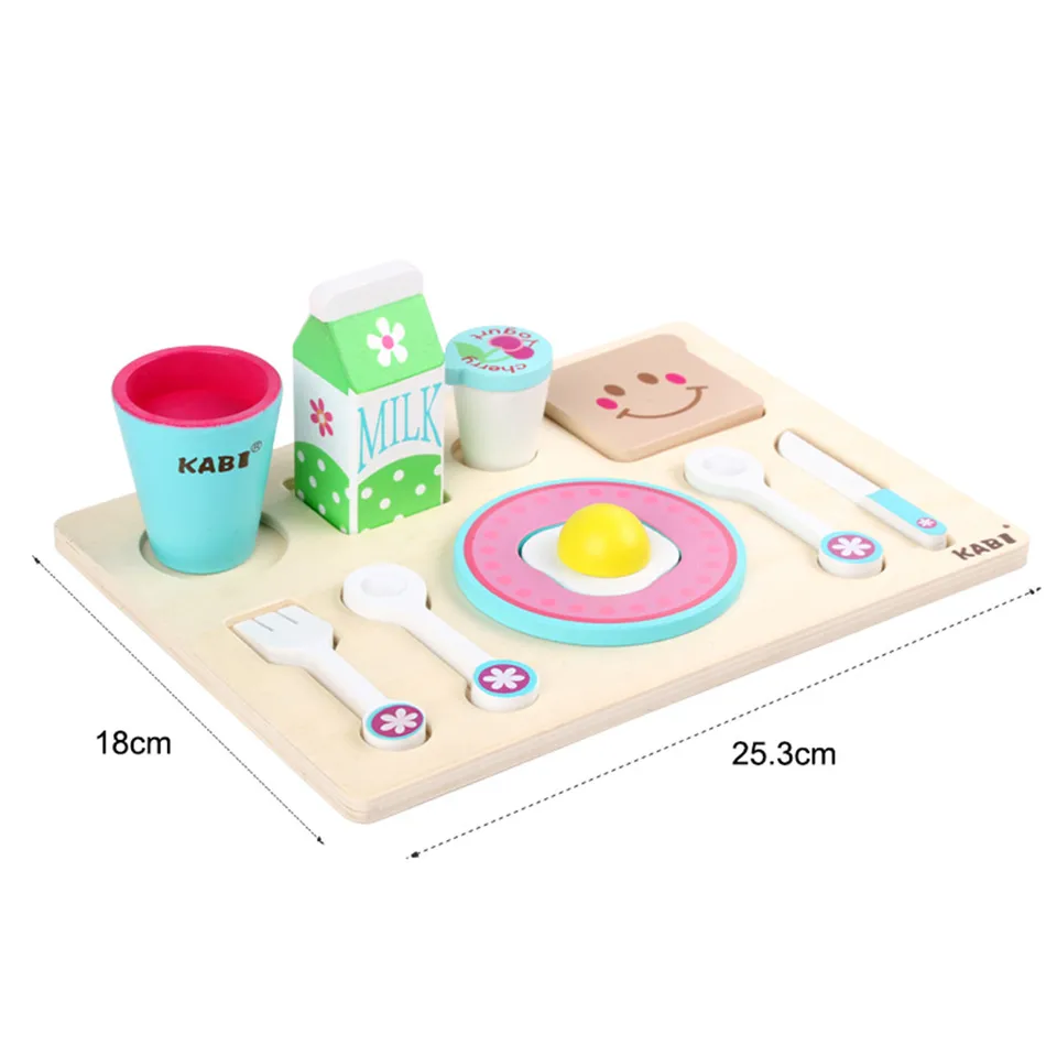 childrens wooden dinner set