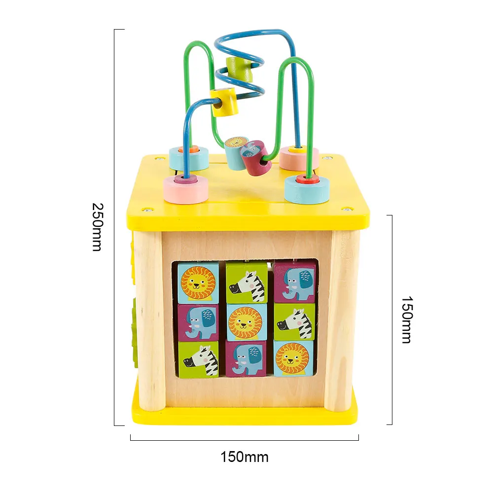Монтессори Раннее детство обучающие игрушки деревянные игры цветные познавательные головоломки математические игрушки для детей обучаемый куб