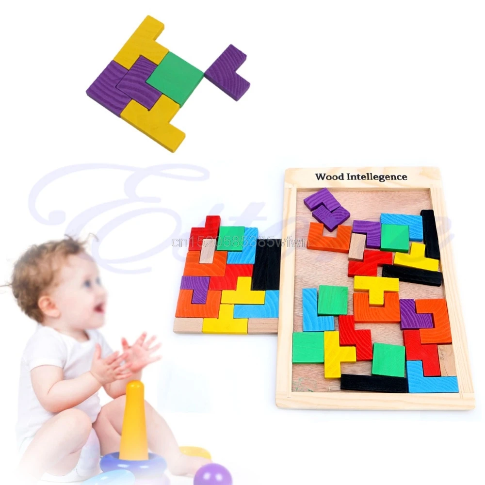 Tangram Головоломка тетрис игра детская деревянная развивающая игрушка