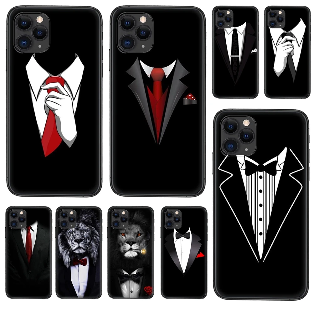 Man Suit Shirt Mall Accessories Pouches Shell Case For Huawei Nova 8 7 6 3 SE Mate 40 30 20 20X 10 Lite Plus Pro Y5 2018 Y9 2019 | Мобильные