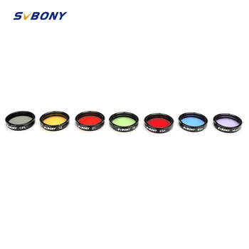 

SVBONY 1.25" Moon Filter+CPL Filter+Five Color Filter Kit for Enhance Lunar&Planetary View Reduces Light Pollution Best F9135A