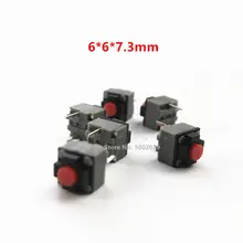 10-100 pces kailh 6*6*7.3mm quadrado silencioso mouse micro interruptor botão do mouse pode substituir um retângulo micro interruptor 8 milhões de vida