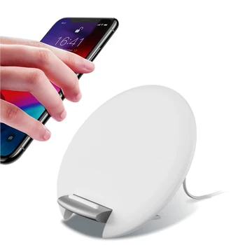 

10W Foldable Wireless Chargers For iPhone 11 Huawei P30 Samsung Mobile Phone Dual Coil Induction Desktop Stand Fast Charging Pad