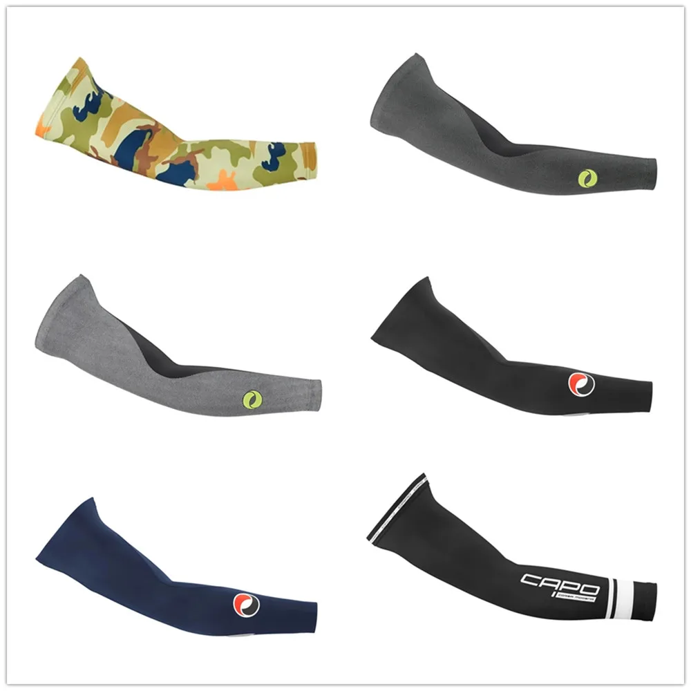CAPO-funda de protección solar para brazo con protección UV, para ciclismo de montaña al aire libre, calentadores de brazos mangas