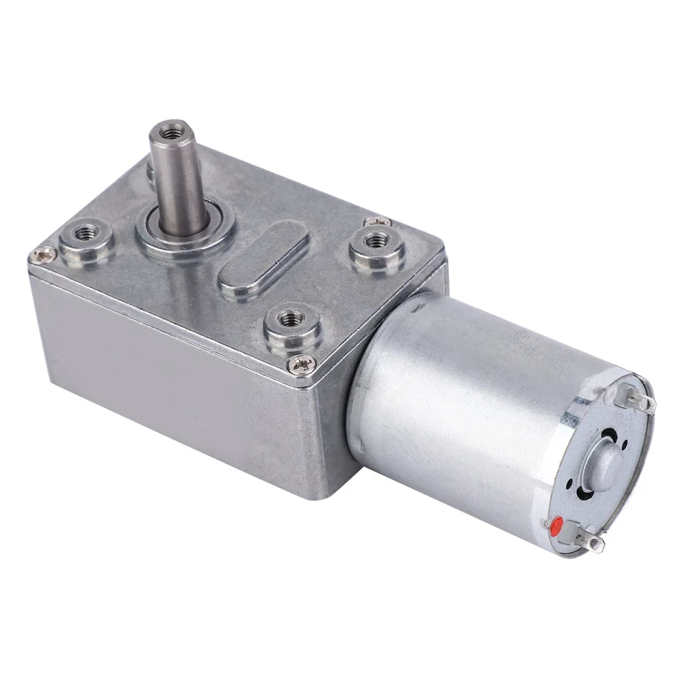 

Miniature DC Geared Motor Micro Type DC Speed Reduction Motor Large Torsion Worm Gear Speed Motor 24V
