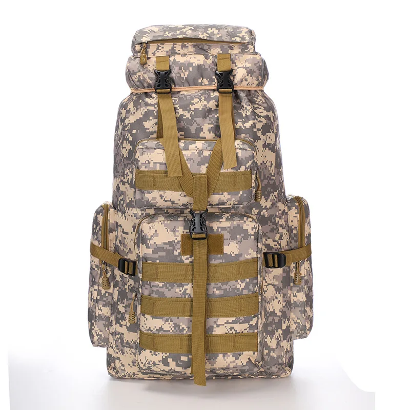 

Steel Frame 75L Large Capacity Outdoor Climbing Bag Waterproof Travel Backpack Camouflage Backpack