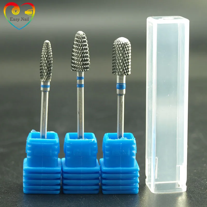 EasyNail 3 типа качественные фрезы из карбида вольфрама для маникюра