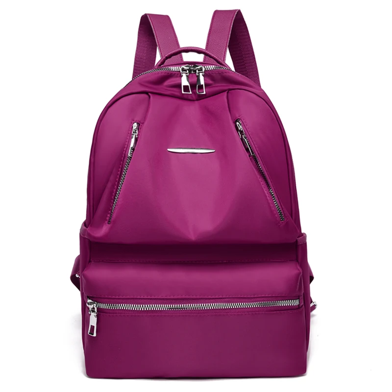 

Women Backpack Fashion Female Oxford Cloth Bagpack Casual Ladies Shopping Backpacks Sturdy 2020 New School Bag Purple