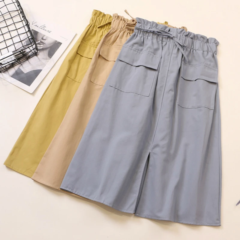 Long cotton skirts with pockets Clearance