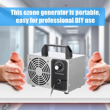 

Ozonator 10g-28g/h Ozone Machine Air Purifier Air Cleaner Disinfection Sterilization Cleaning Formaldehyde Air Filter Fan