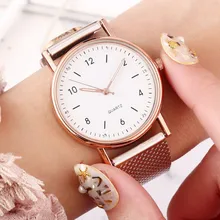 

Mesh Strap Ultra-thin Luminous Quartz Wrist Watches for Women Jewelry Accessories