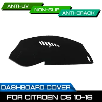 

Car Anti-dirty Non-slip Dash Cover Mat UV Protection Shade Dashboard Mat for Citroen C5 2010 2011 2012 2013 2014 2015 2016