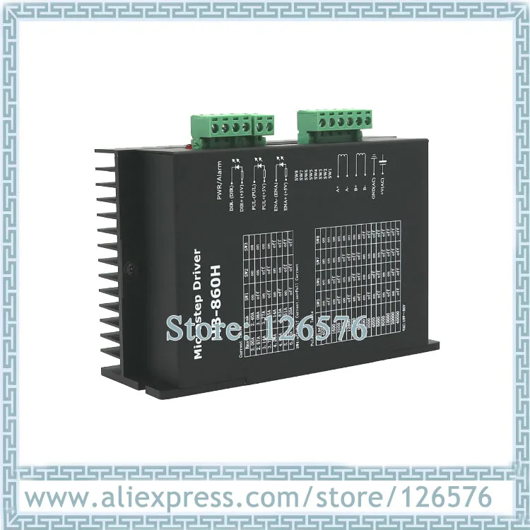 

2 phase 32 bit DSP digital stepper driver Motor driver HB-860H 18-80VAC / 24-100VDC 7.2A fit for 57, 86 stepper motor