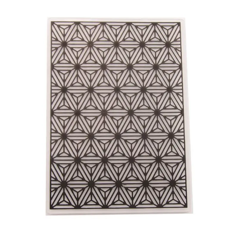 

Plastic Embossing Folder Template DIY Scrapbook Photo Album Card Making Decoration Crafts Hexagon