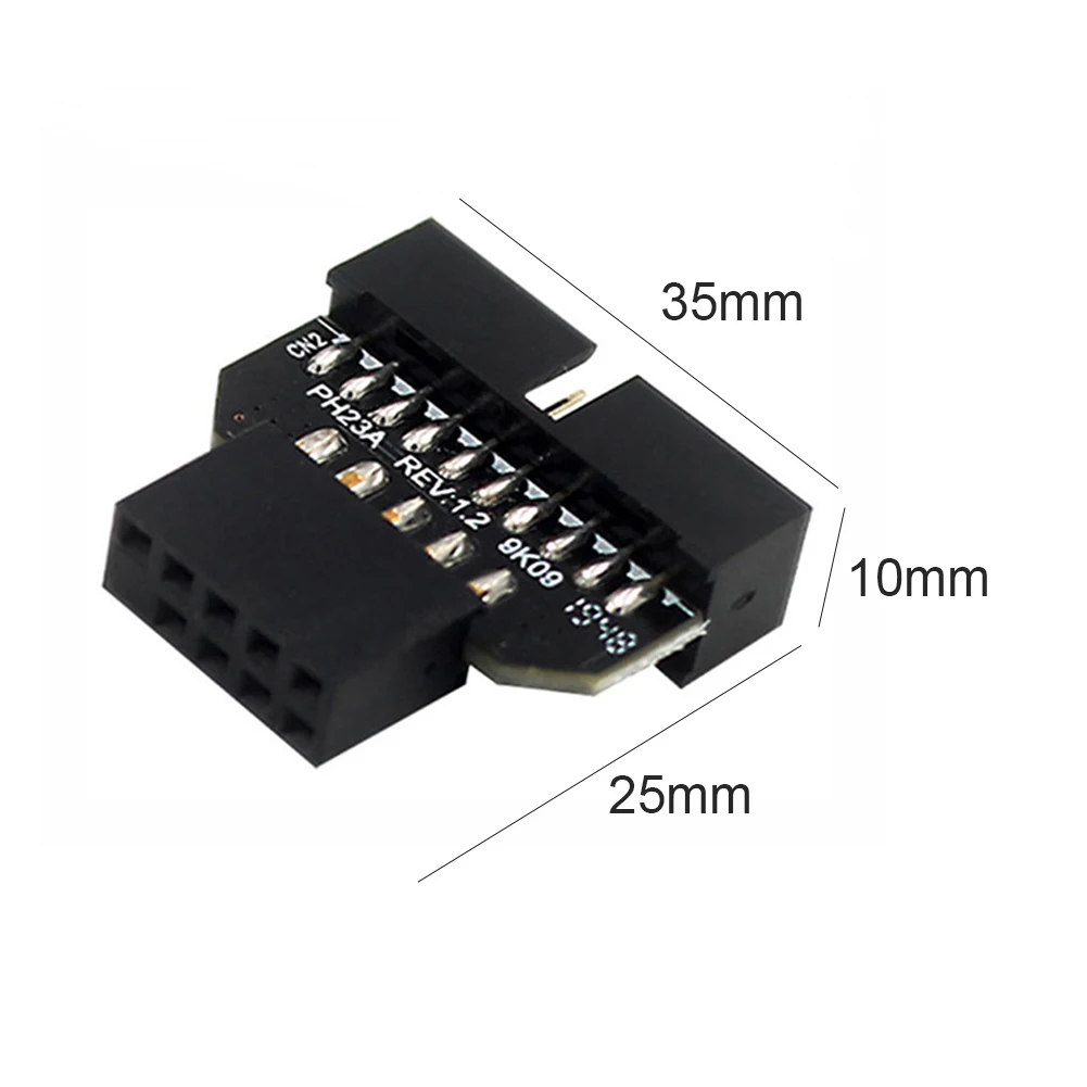 Motherboard USB 2.0 to USB 3.0 Front Panel Plug-in Connector - 19/20pin to 9pin Conversion Adapter Description Image.This Product Can Be Found With The Tag Names USB 30 20Pin to USB 20 9Pin AdapterUSB 30 20Pin Male to USB 20 9Pin Female AdapterUSB 30 20Pin to USB 20 9Pin ConverterMotherboard Front Panel AdapterUSB 30 20Pin Female to USB 20 9Pin Male Adapter