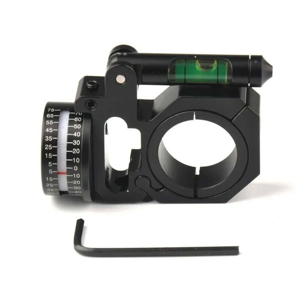 Indicador de ángulo de mano derecha para Rifle, mirilla de nivel de burbuja compatible con anillos de montaje de 2020mm/30mm para HT2-0047 óptico, 25,4