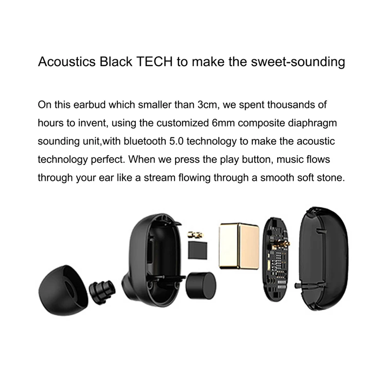 FLANG S2 TWS наушники сенсорные беспроводные Bluetooth 5 0 мини с микрофоном зарядная