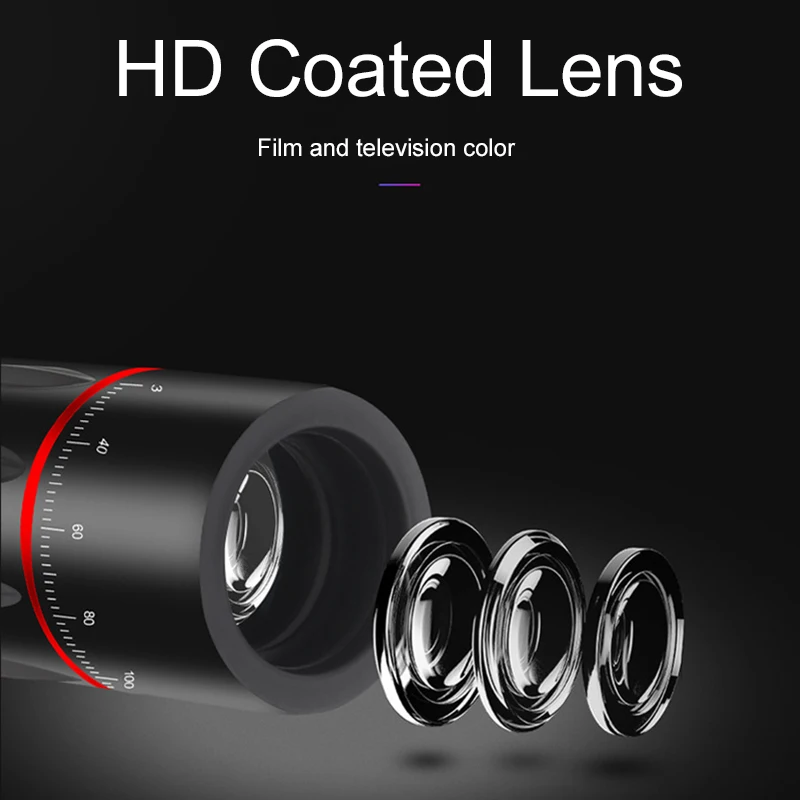 18X Zoom Telephoto Lens 4K HD Monocular Telescope Phone Camera Lens for iPhone Xs Max XR X 8 7 Plus Samsung Smartphone Mobile
