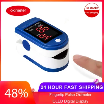 

Fingertip Pulse Oximeter Home Pulse Oxymeter Pulsioximetro finger pulse oximeter SpO2 Monitor 24 Hours Fast Shiping