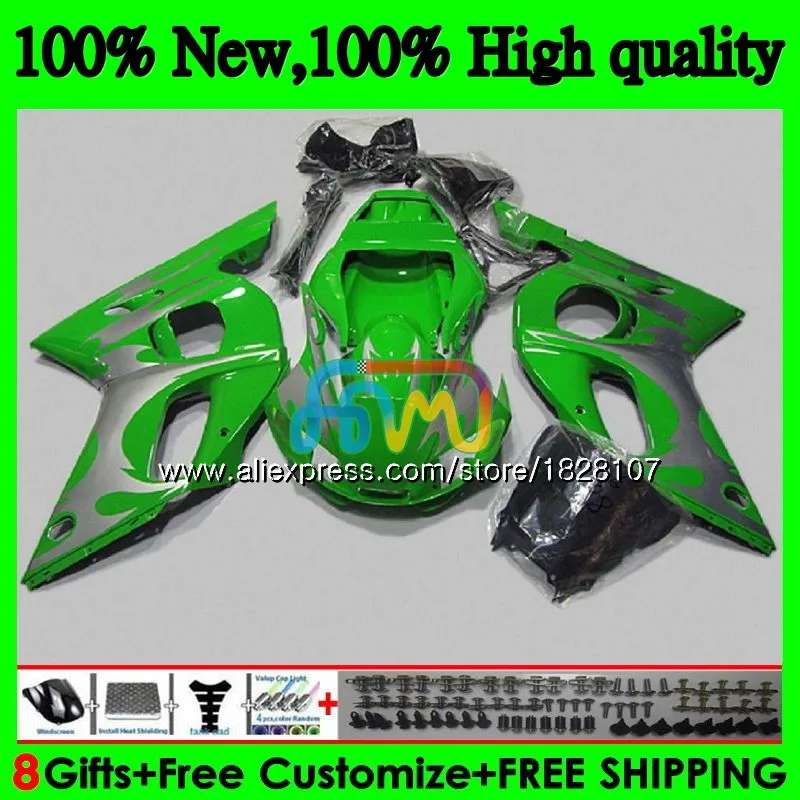 Средства ухода за кожей для YAMAHA YZF R6 R 6 600 YZF600 YZFR6 98 99 00 01 02 50BS. 33 YZF-600 серебро пламя YZF-R6 1998 1999 2000 2001 2002 обтекатель