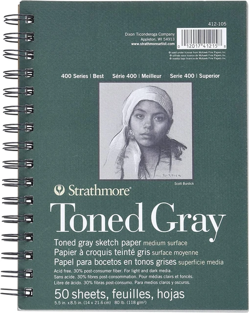 Strathmore 400 Series Sketch Pad, 11 X 14 Inches, 60 Lb, 50 Sheets