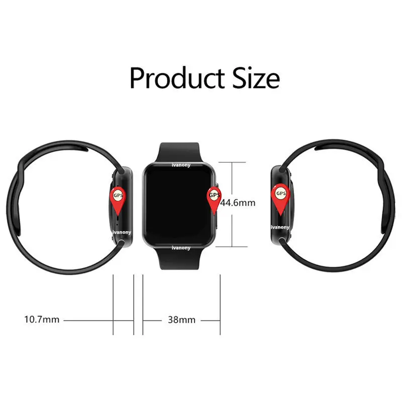  Bluetooth Call Smart Watch GPS IWO 9 1:1 SmartWatch 44mm Heart Rate Monitor 44MM Series 4 for Men W - 4000164073864