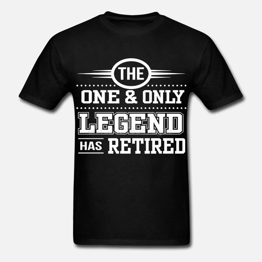 Мужская футболка The one only legend has пенсионер Женская | одежда