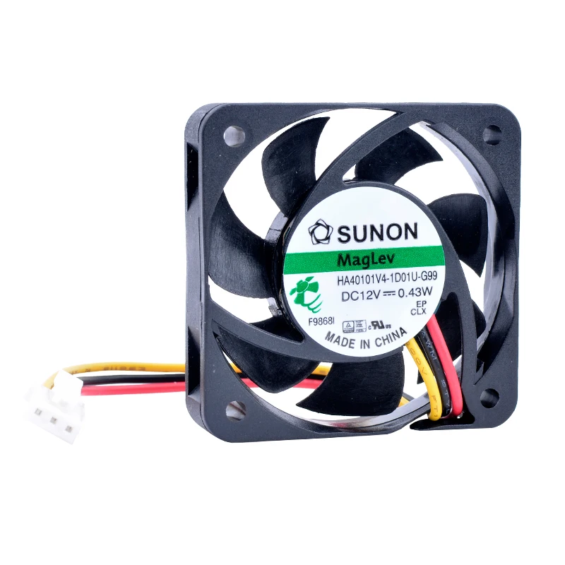HA40101V4-1D01U-G99 4 см 40 мм вентилятор 40x40x10 12 В постоянного тока 0 43 Вт 3 линии Магнитная