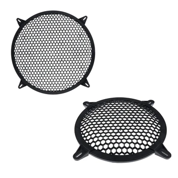 

2 Pcs Subwoofer Grid Car Speaker Amplifier Grill Cover Mesh - 8 Inch & 10 Inch