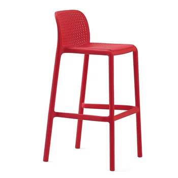 

Nordic minimalist designer plastic bar chair personality high bar stool stacked creative fashion casual bar chair