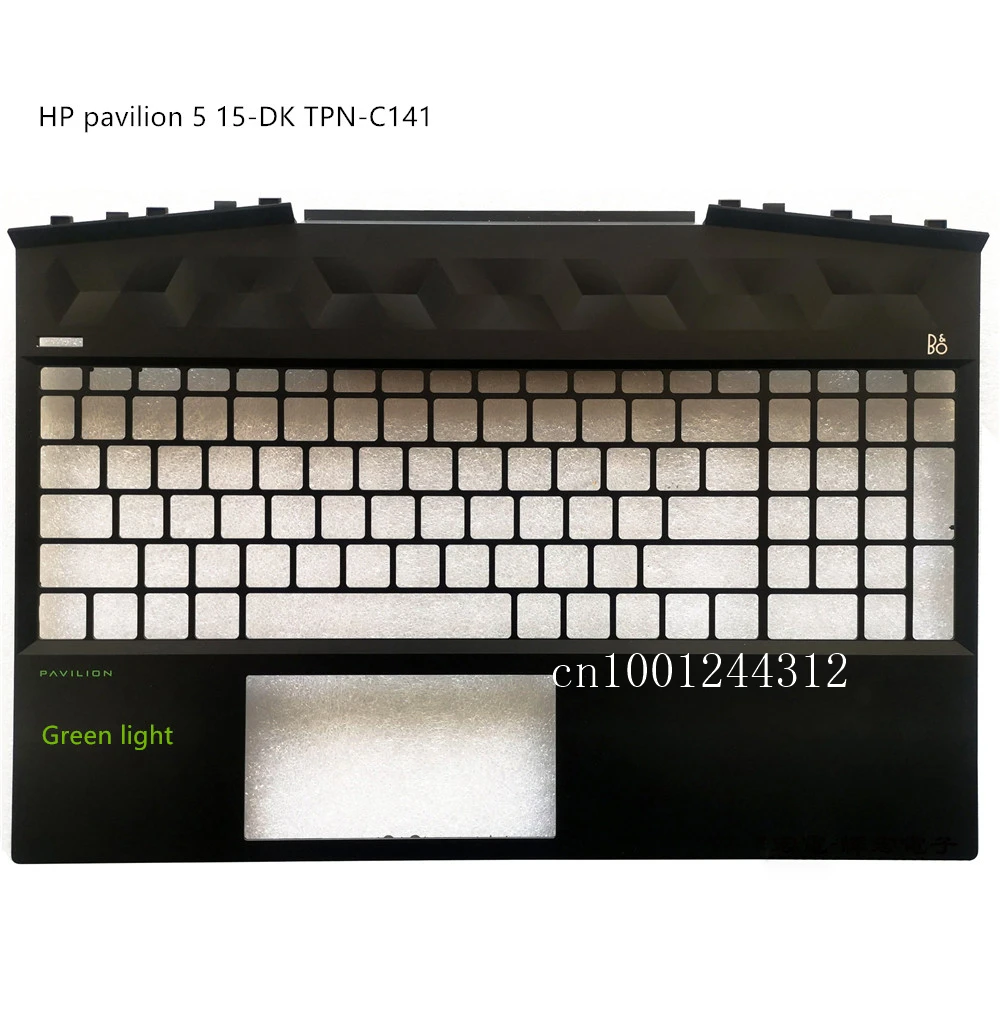 Подставка для рук верхняя крышка клавиатуры HP pavilion 5 15-DK TPN-C141 зеленый светильник |