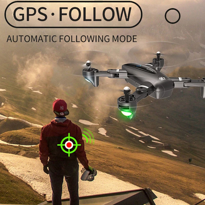 S167 gps Дрон 4K 5G wifi 1080P FPV камера дроны gps следуем за мной высота держать широкоугольный Квадрокоптер с камерой складной Радиоуправляемый Дрон