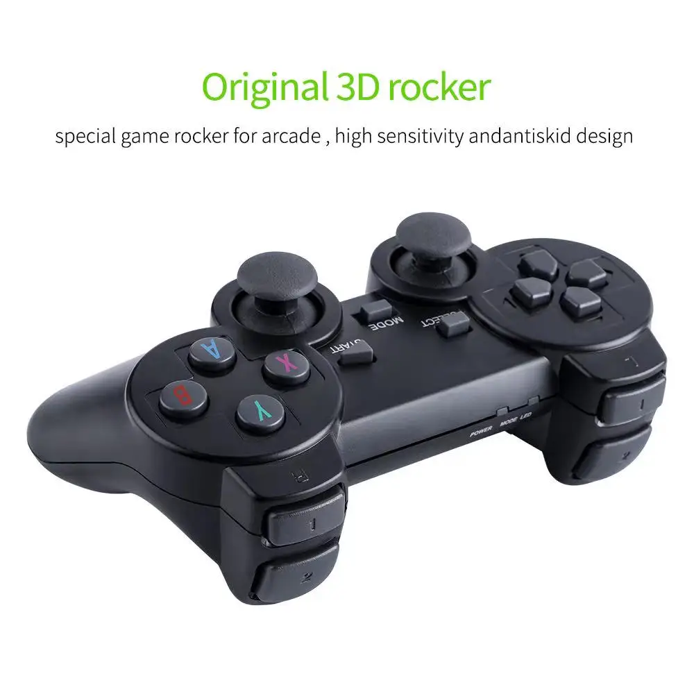 4K HD video game Console Built in 10000 Games TV Game Console Double wireless Controller For PS1