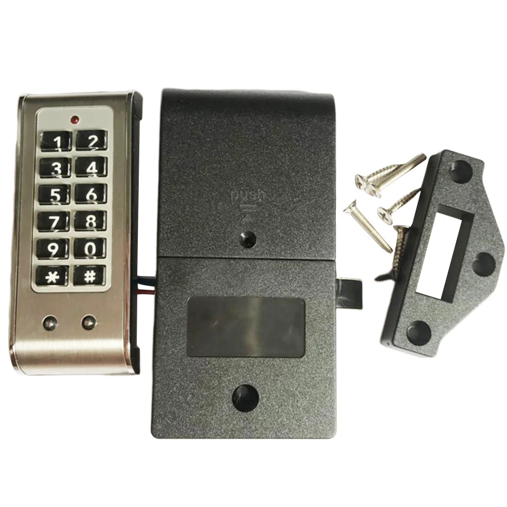 Safety Password Cabinet Lock Drawer Anti Theft Stainless Steel Home Keypad Digital Electric Office Door Wardrobes Protection