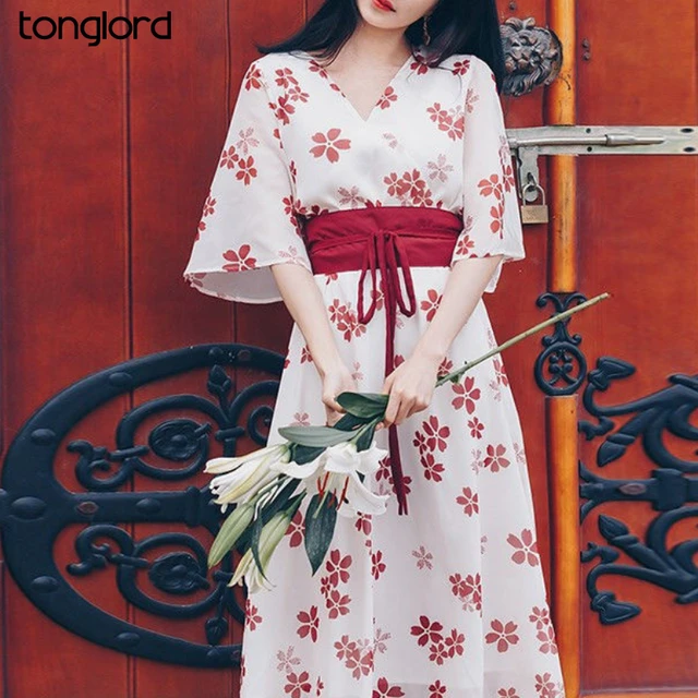 Short Sleeve Kimono Dress