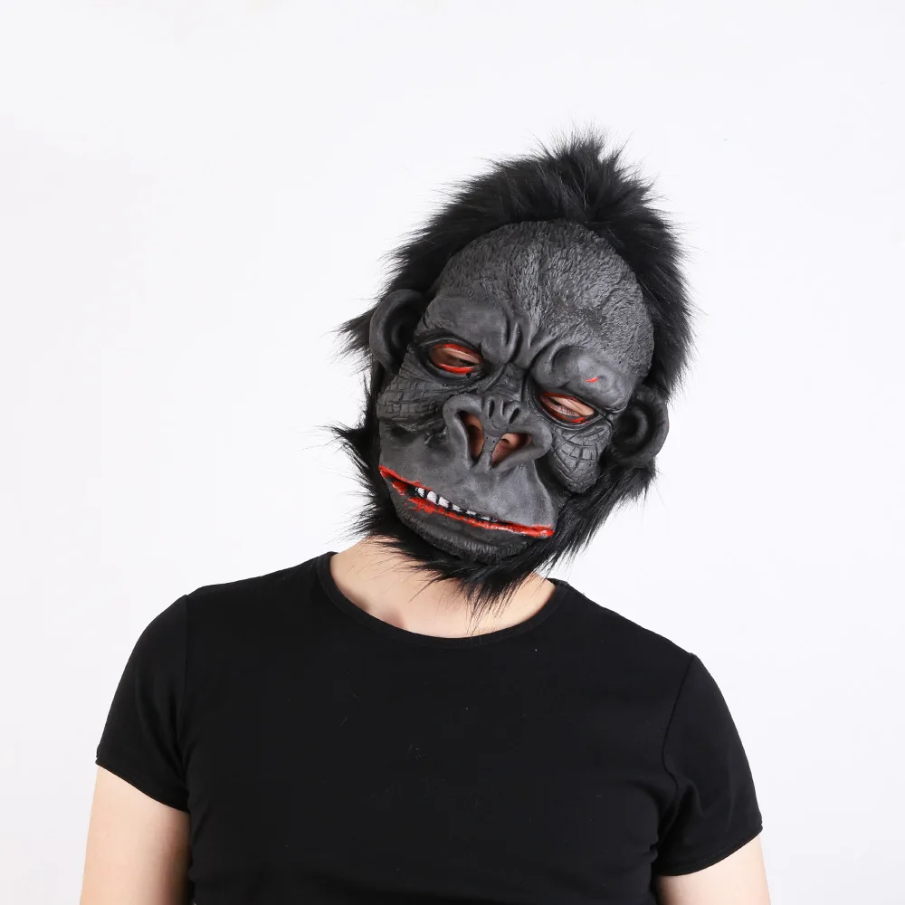 

Halloween Mask Performance Dressing up Big-Ear Jingang Gorilla Mask Vinyl Material Horror Animal Mask