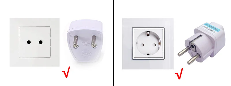 欧标对应插座示意图